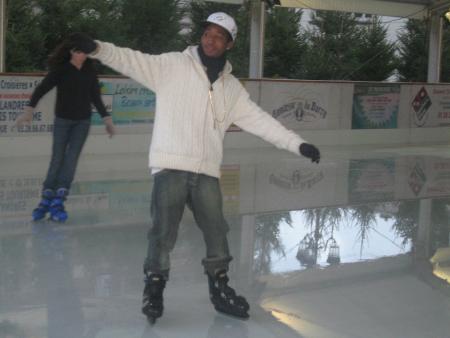 a la patinoire